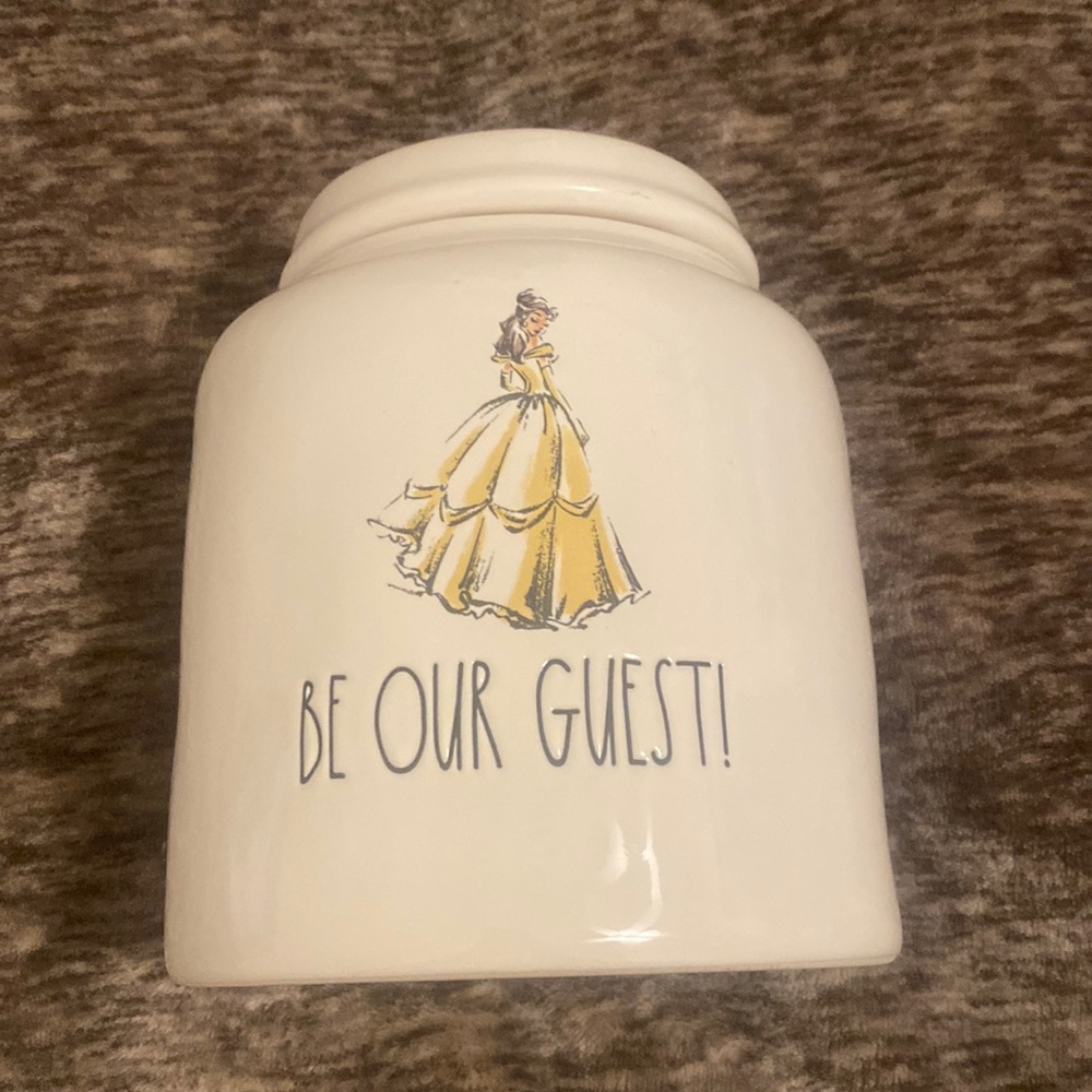 Rae Dunn Be Our Guest Disney Disney Princess Ceramic Jar Beauty And The‎ Beast